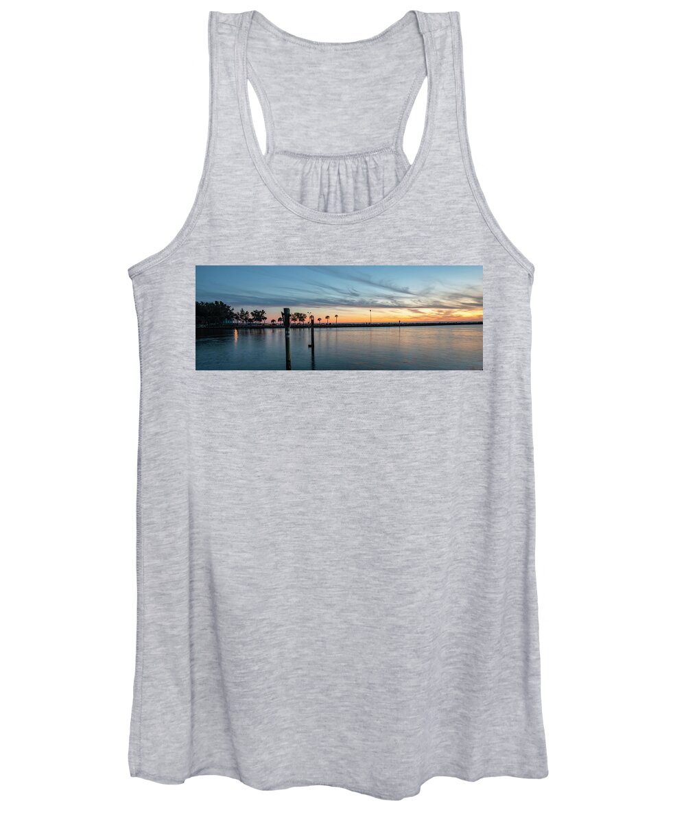 Venice Pier Women's Tank Top featuring the photograph Venice Florida South Jetty by Mike Brown