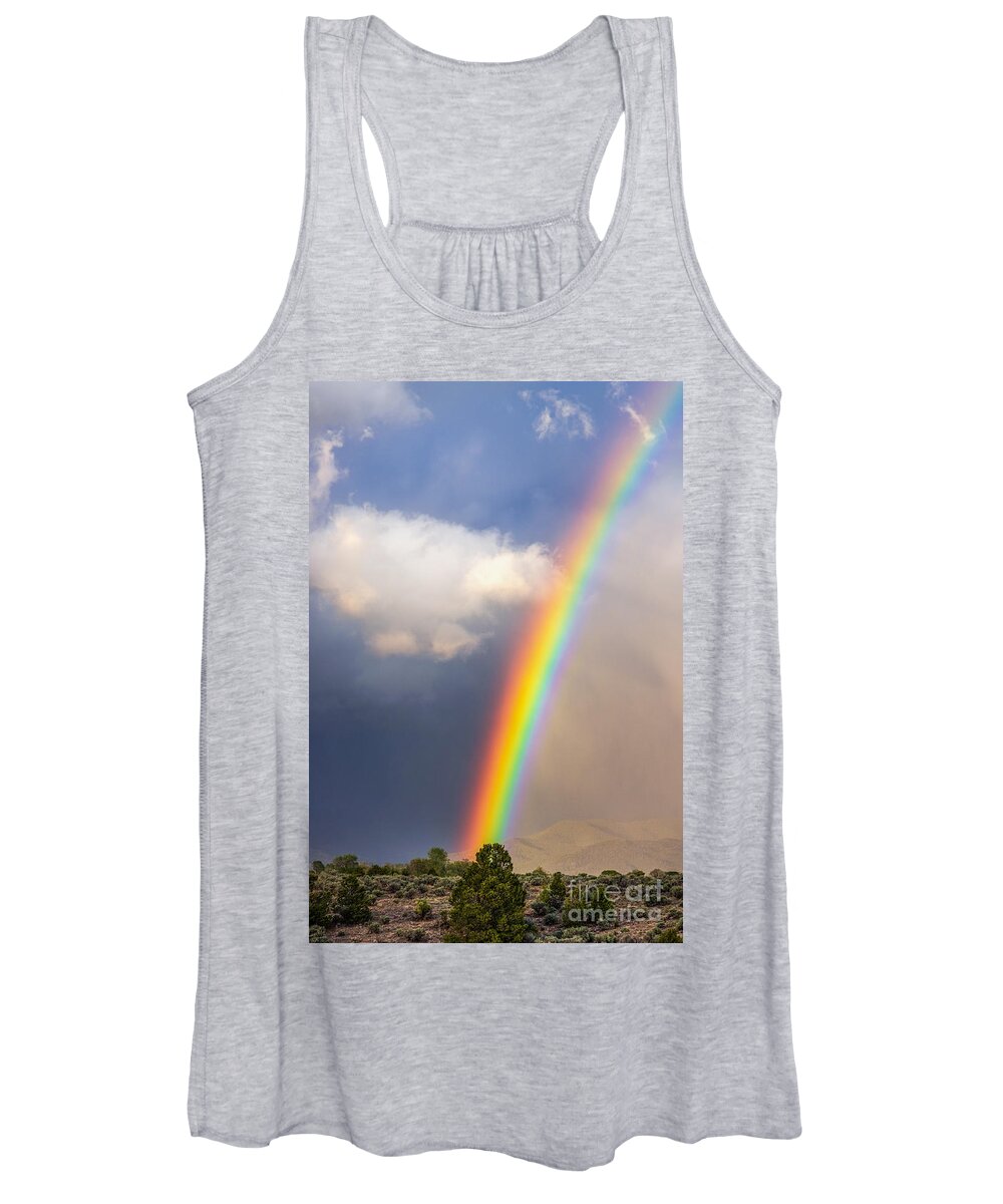 Taos Women's Tank Top featuring the photograph Vibrant Rainbow May 2021 by Elijah Rael