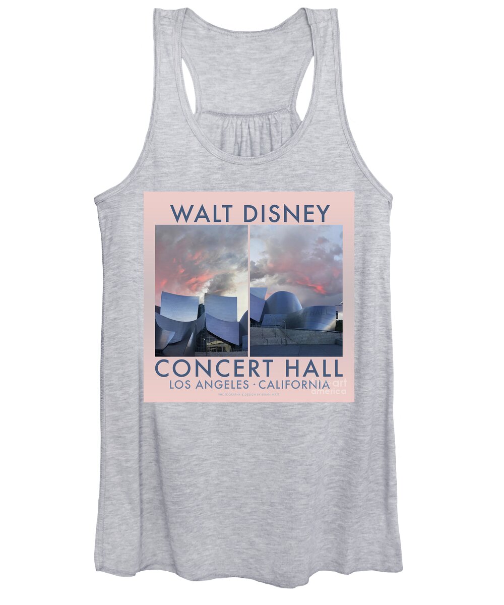 Walt Disney Women's Tank Top featuring the photograph Walt Disney Concert Hall by Brian Watt