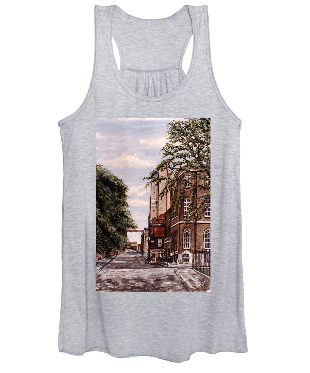 Wapping Women's Tank Top featuring the painting Wapping High Street and The Town of Ramsgate by Mackenzie Moulton