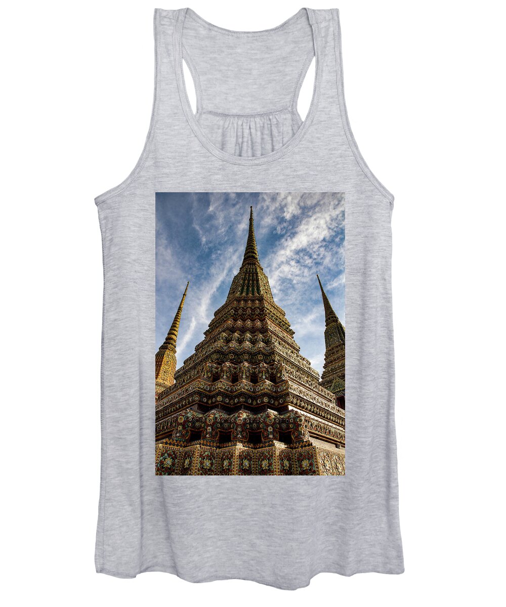 Wat Women's Tank Top featuring the photograph Like A Prayer - Wat Pho. Bangkok, Thailand by Earth And Spirit