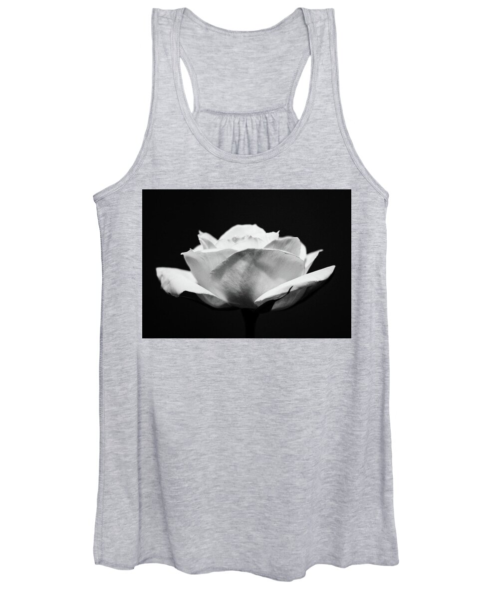 Plants Women's Tank Top featuring the photograph White Rose by Amelia Pearn