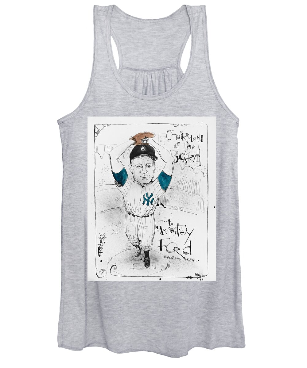  Women's Tank Top featuring the photograph Whitey Ford by Phil Mckenney