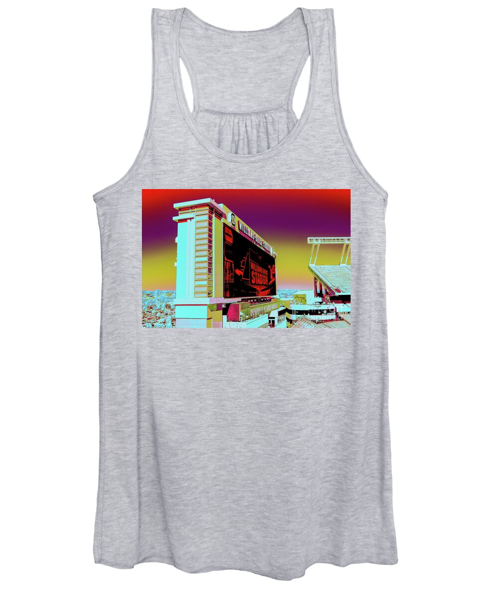Usc Women's Tank Top featuring the photograph Williams - Brice Stadium #24 by Charles Hite