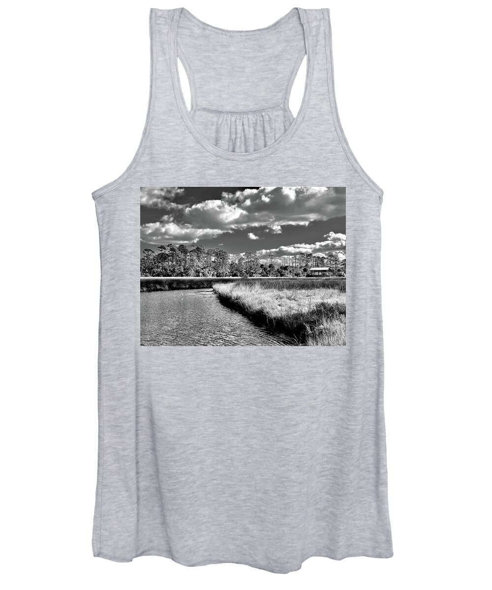 Florida Women's Tank Top featuring the photograph Winter in the Marsh Land NE Florida by John Anderson