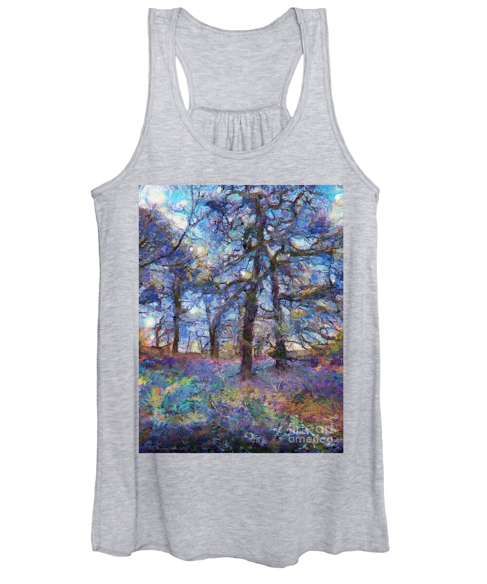 Painting Women's Tank Top featuring the digital art Wood by Lutz Roland Lehn