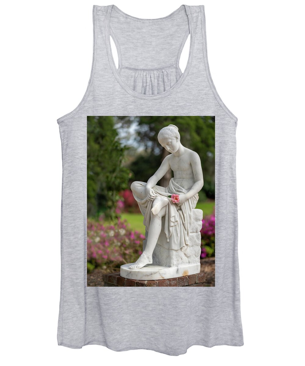 Middleton Place Women's Tank Top featuring the photograph The Wood Nymph by Jim Miller