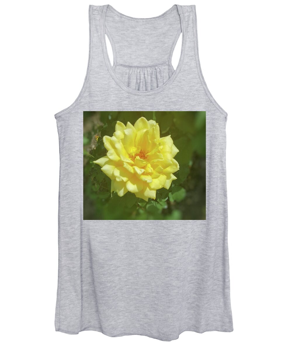 Flowers Women's Tank Top featuring the photograph Yellow Rose by Pour Your heART Out Artworks