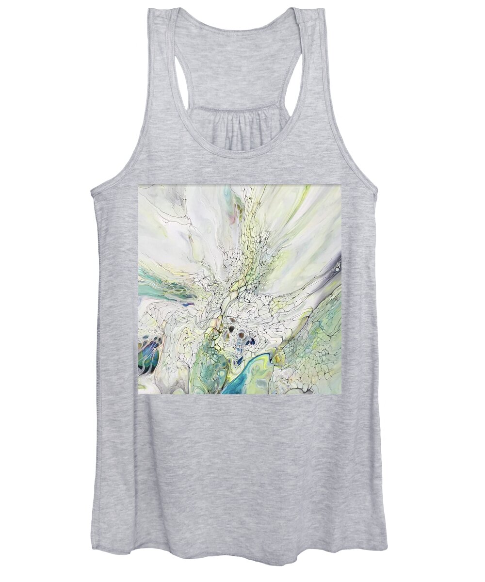 Painting Women's Tank Top featuring the photograph Triton Geyser by Steve Chase