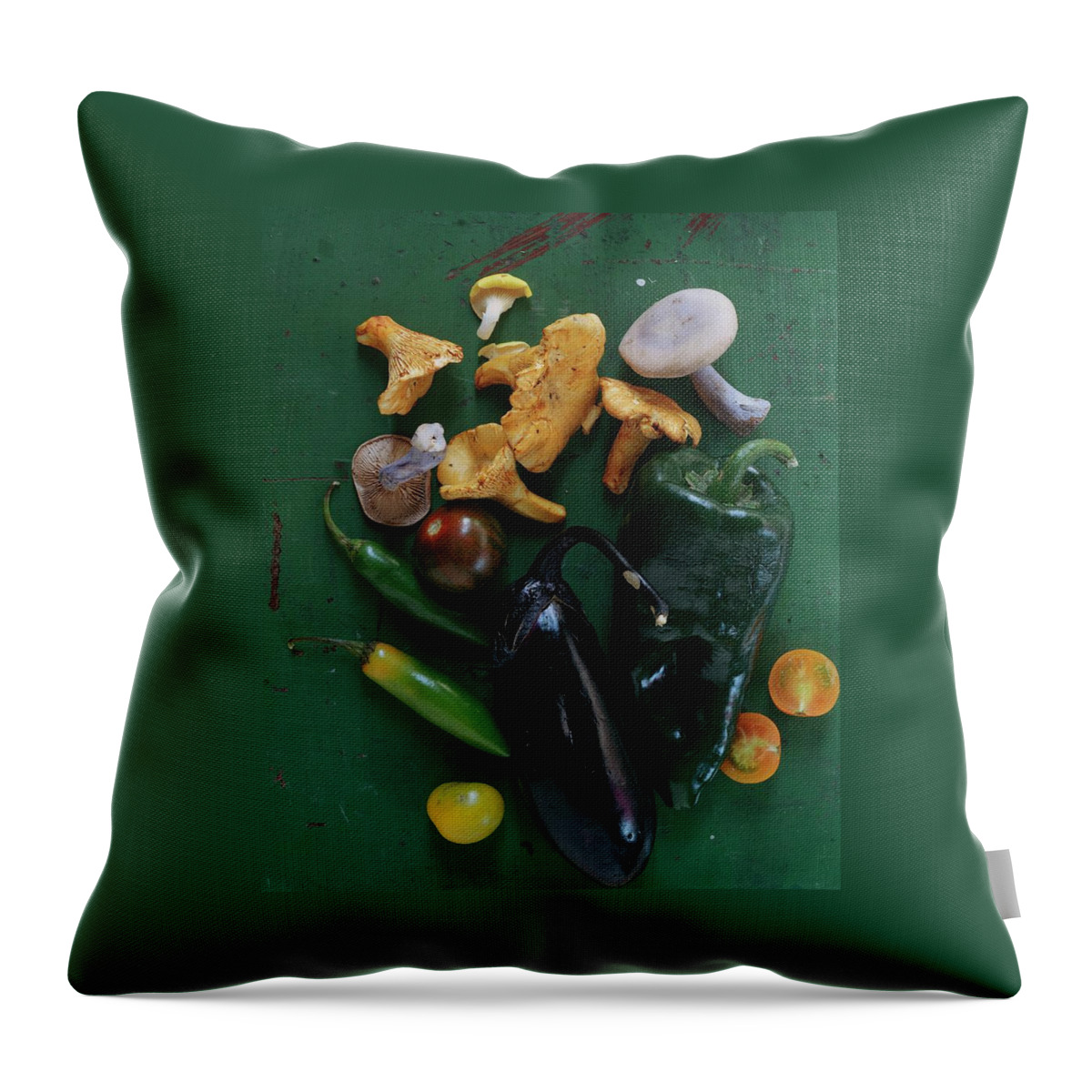 A Pile Of Vegetables Throw Pillow