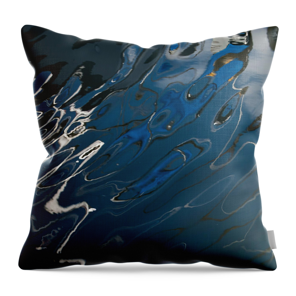 Abstract Throw Pillow featuring the photograph Abstract Reflection by Jani Freimann