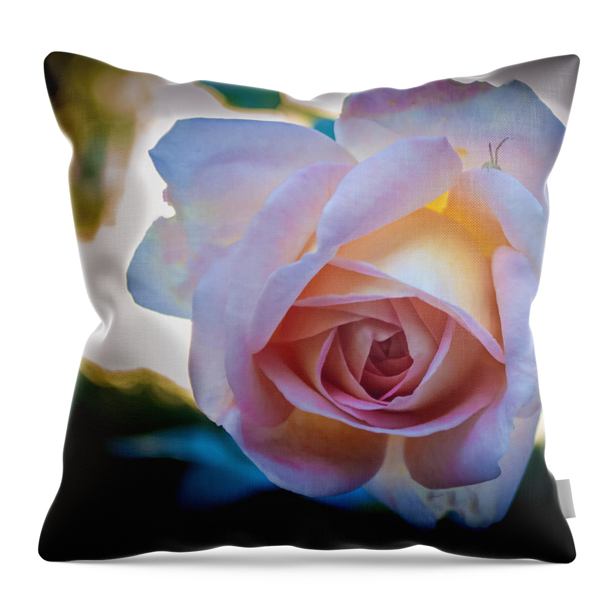 Rose Throw Pillow featuring the photograph Autumn Rose by GeeLeesa Productions