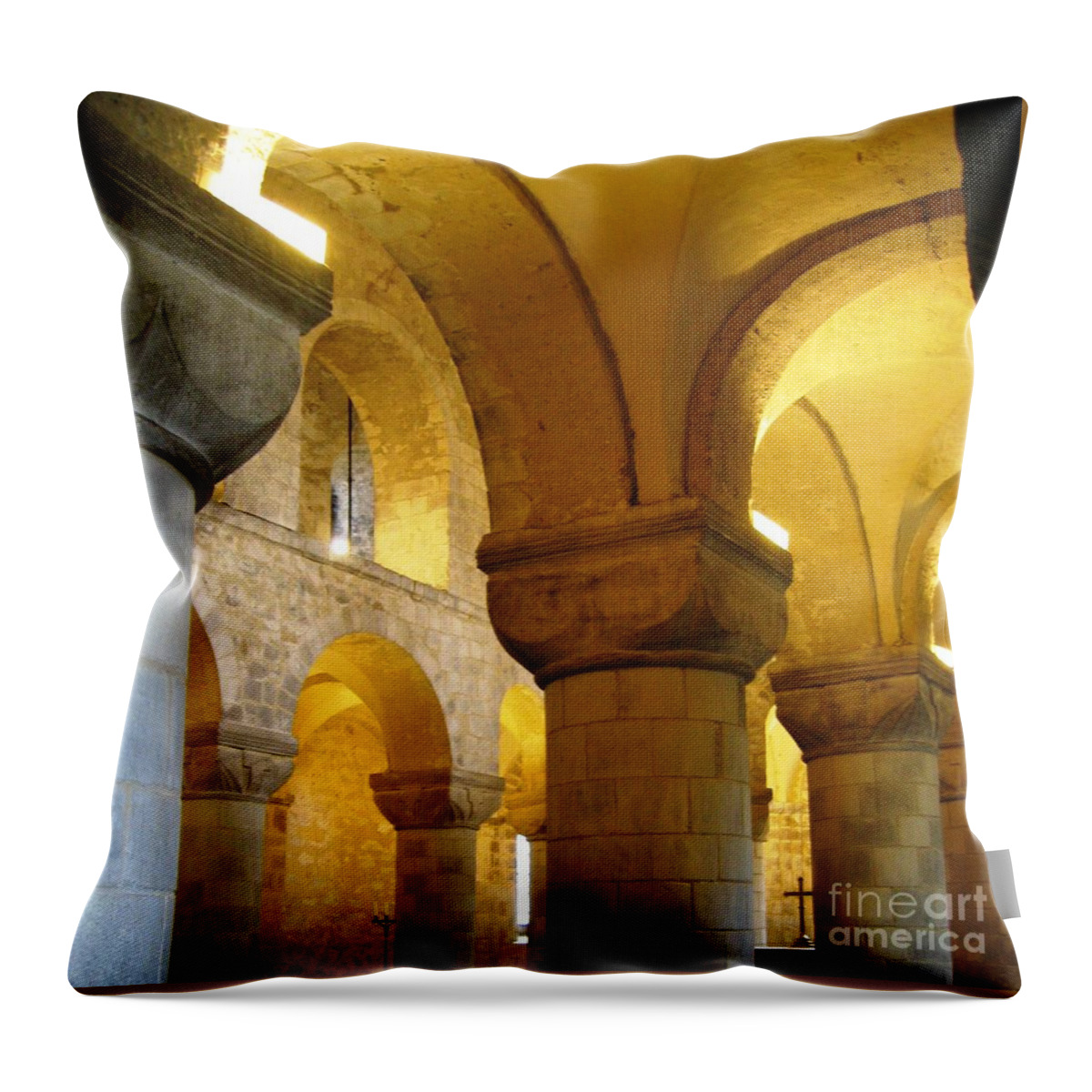 St. John's Chapel Throw Pillow featuring the photograph Chapel by Denise Railey