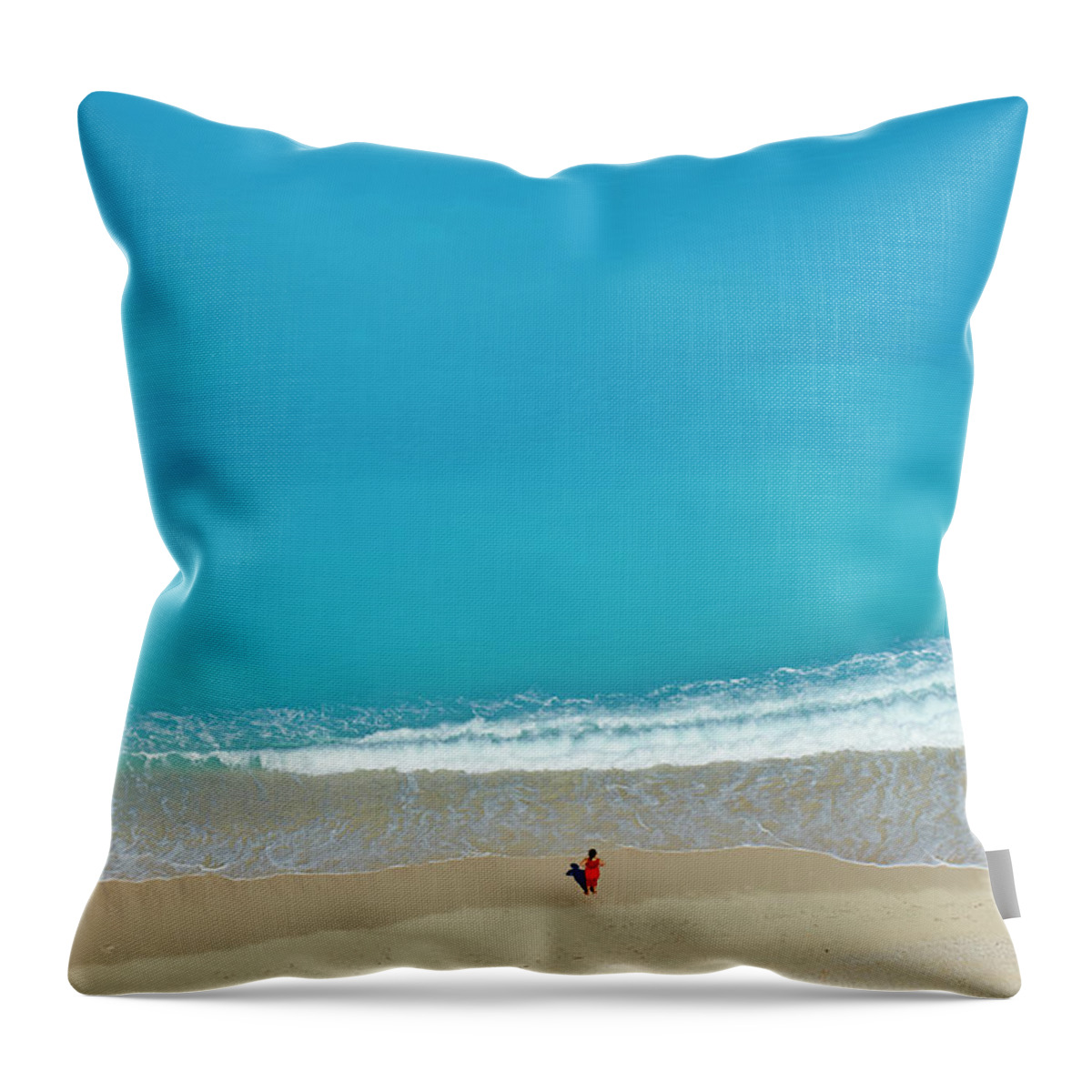Water's Edge Throw Pillow featuring the photograph Greece, Ionian Island, Cephalonia by Tuul & Bruno Morandi