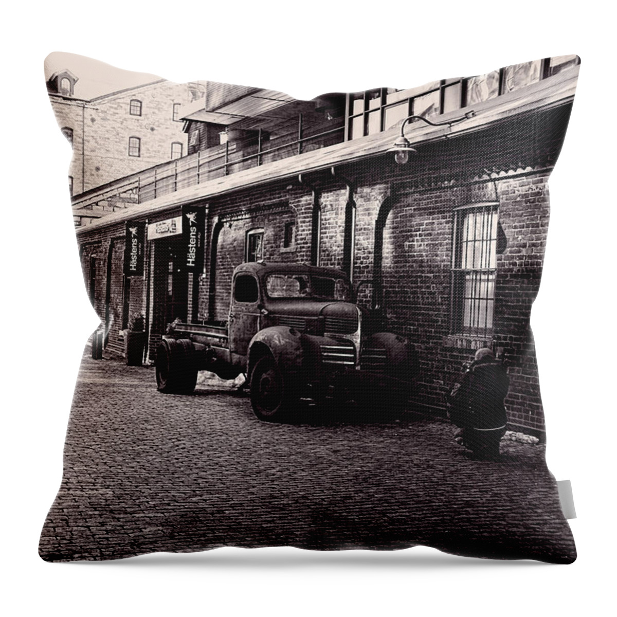 Rusty Truck Throw Pillow featuring the photograph Old Rusty by Nicky Jameson