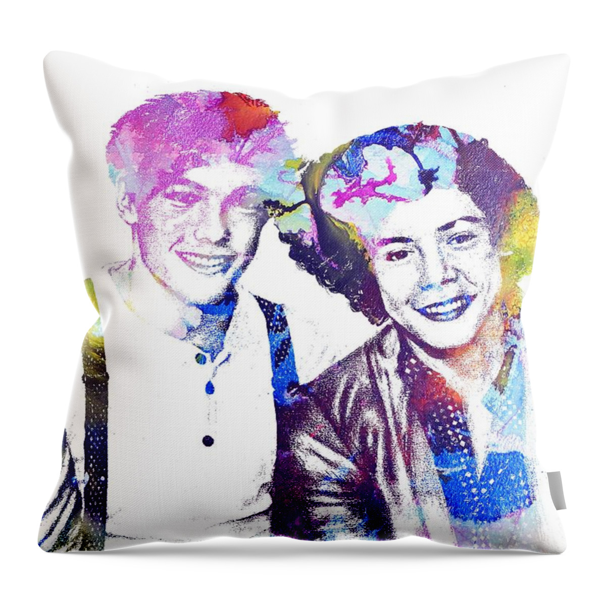 Vintage Group One Direction Throw Pillow by Doc Braham - Pixels