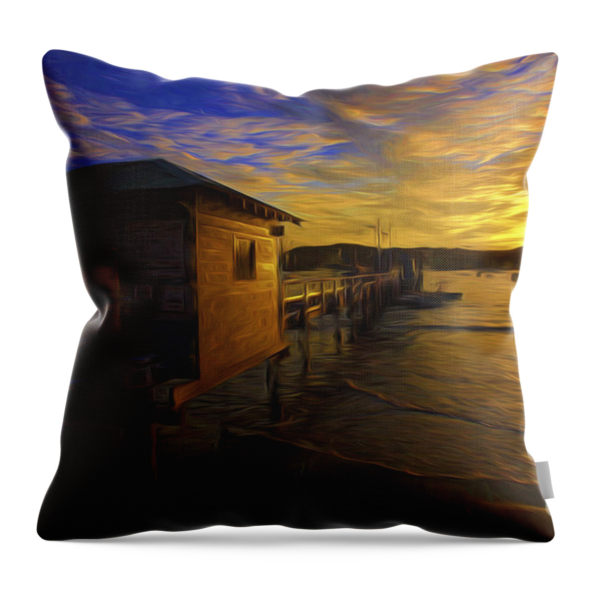 Palm Beach Throw Pillow featuring the photograph Palm Beach sunset by Sheila Smart Fine Art Photography