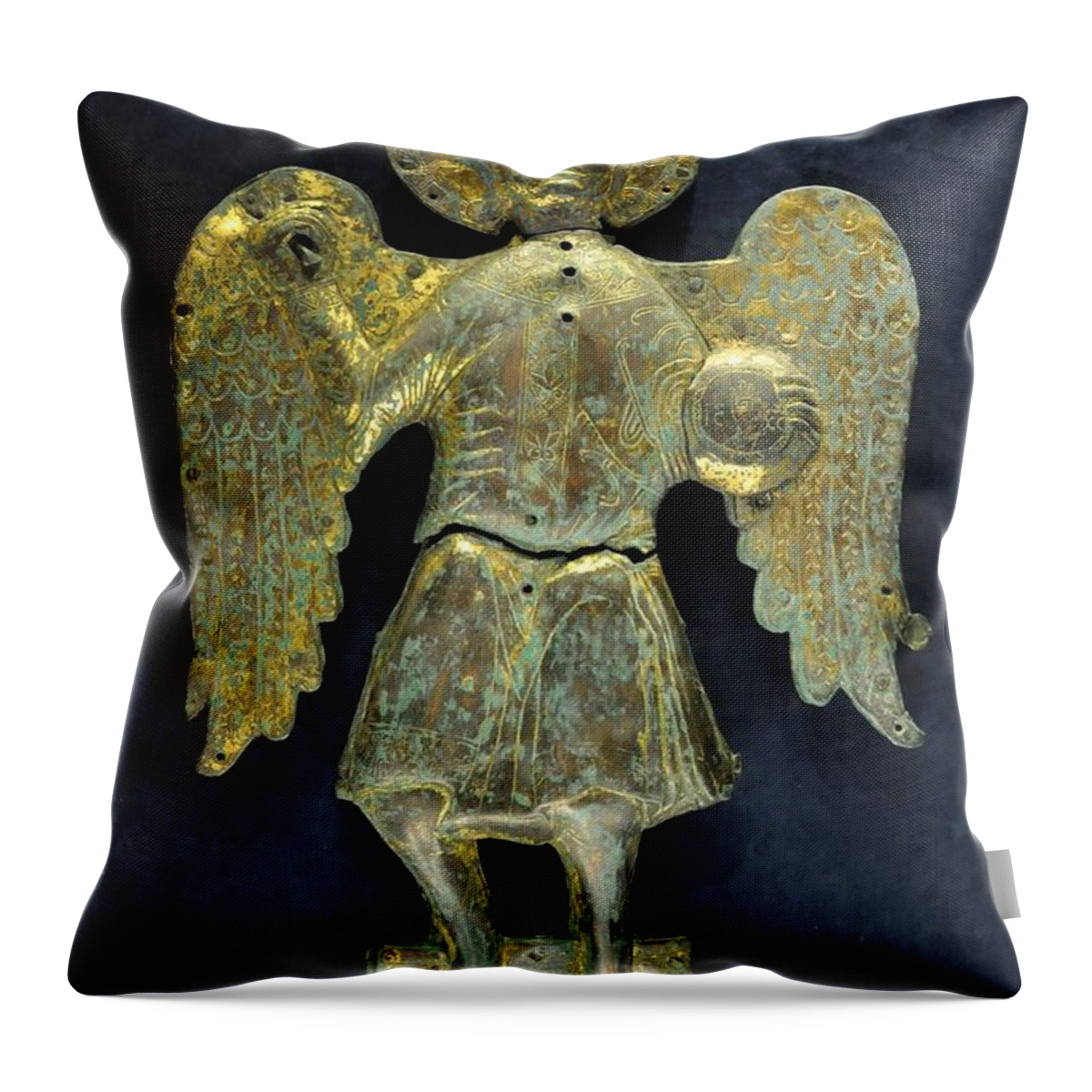 Michael Throw Pillow featuring the photograph Saint Michael the Archangel by Matteo TOTARO