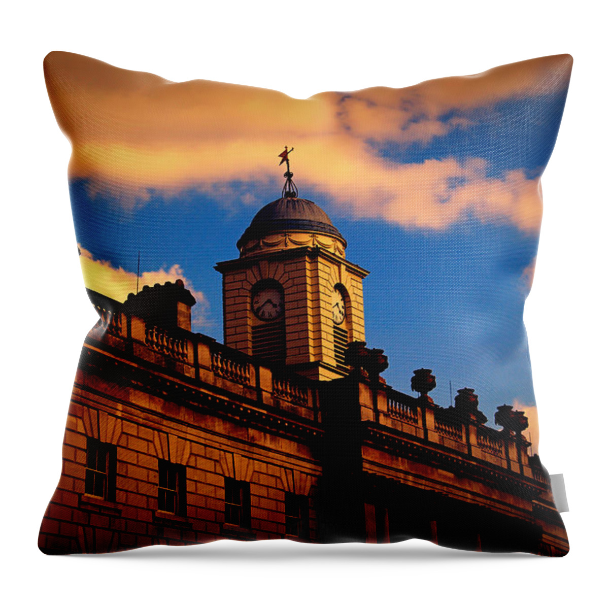 Somerset House Throw Pillow featuring the photograph Somerset House by Nicky Jameson