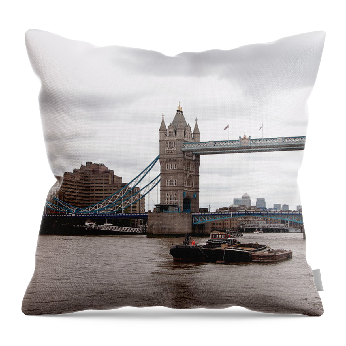 London Throw Pillow featuring the photograph Tower Bridge by Nicky Jameson