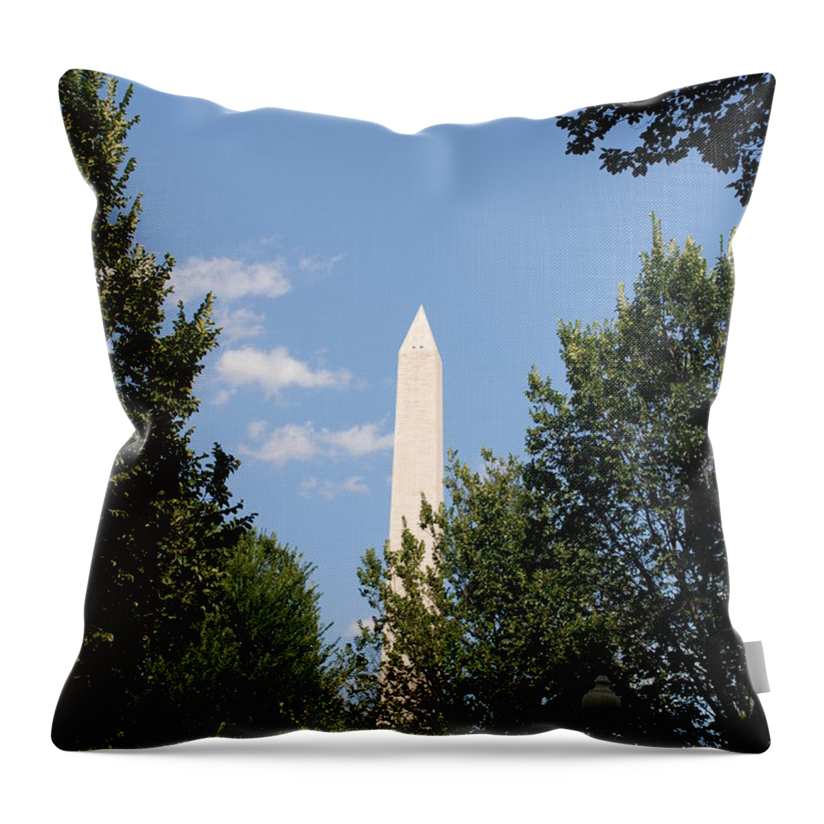 Washington Throw Pillow featuring the photograph Washington Monument by Kenny Glover