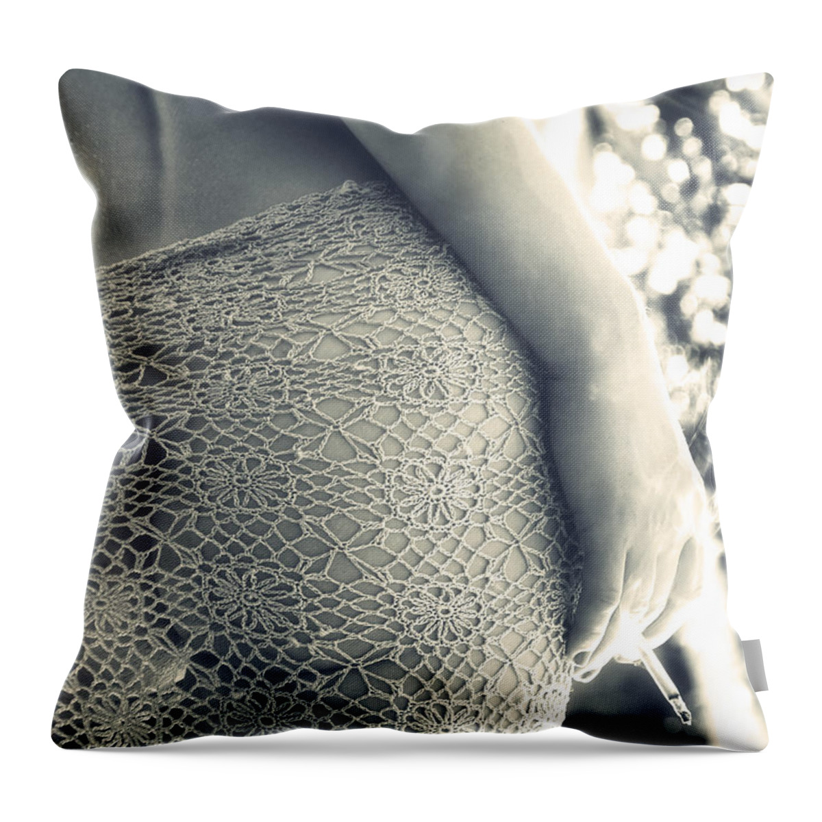 Art Throw Pillow featuring the photograph Woman by Stelios Kleanthous