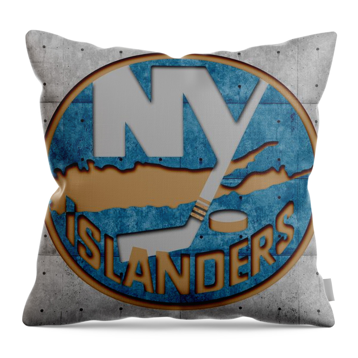 Islanders Throw Pillow featuring the photograph New York Islanders 5 by Joe Hamilton