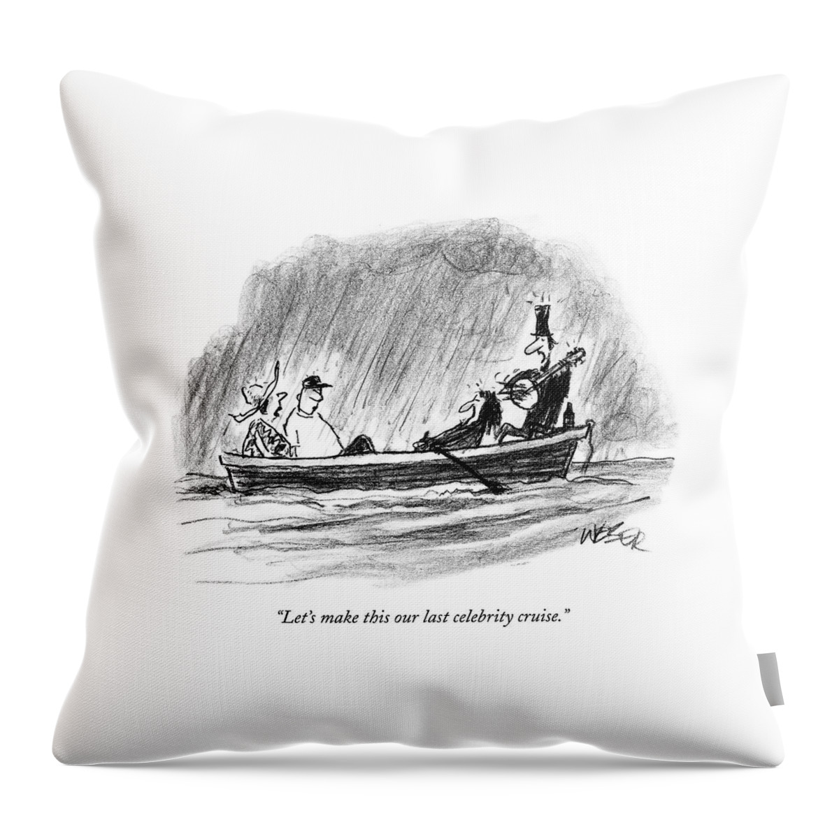 Let's Make This Our Last Celebrity Cruise Throw Pillow