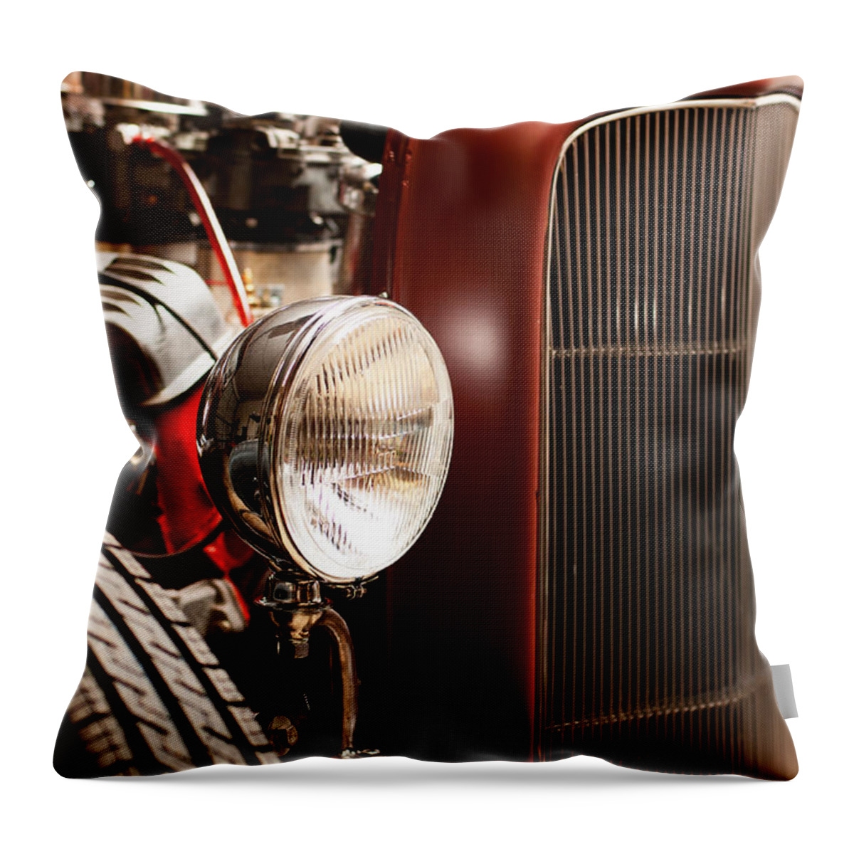Hotrod Throw Pillow featuring the photograph 1932 Ford Hotrod by Todd Aaron