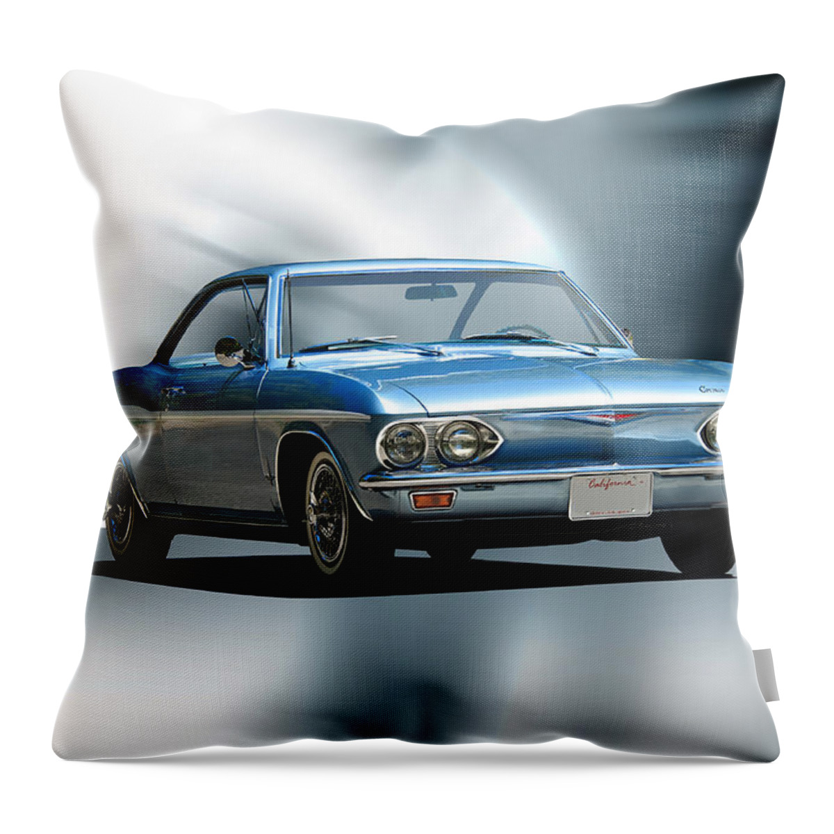 Auto Throw Pillow featuring the photograph 1965 Chevrolet Corvair I by Dave Koontz