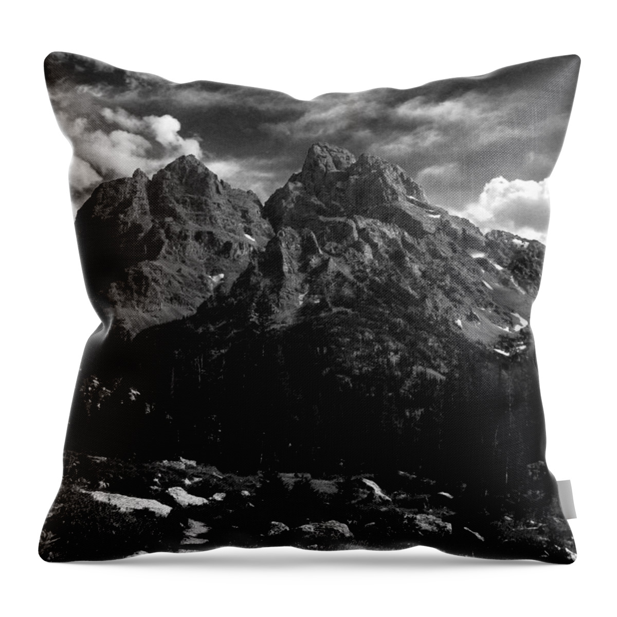 Salani Photographs Throw Pillow featuring the photograph Cathedral Group from the Northwest by Raymond Salani III