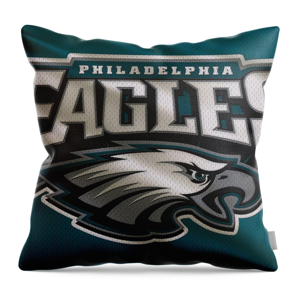 Eagles Throw Pillow featuring the photograph Philadelphia Eagles Uniform by Joe Hamilton