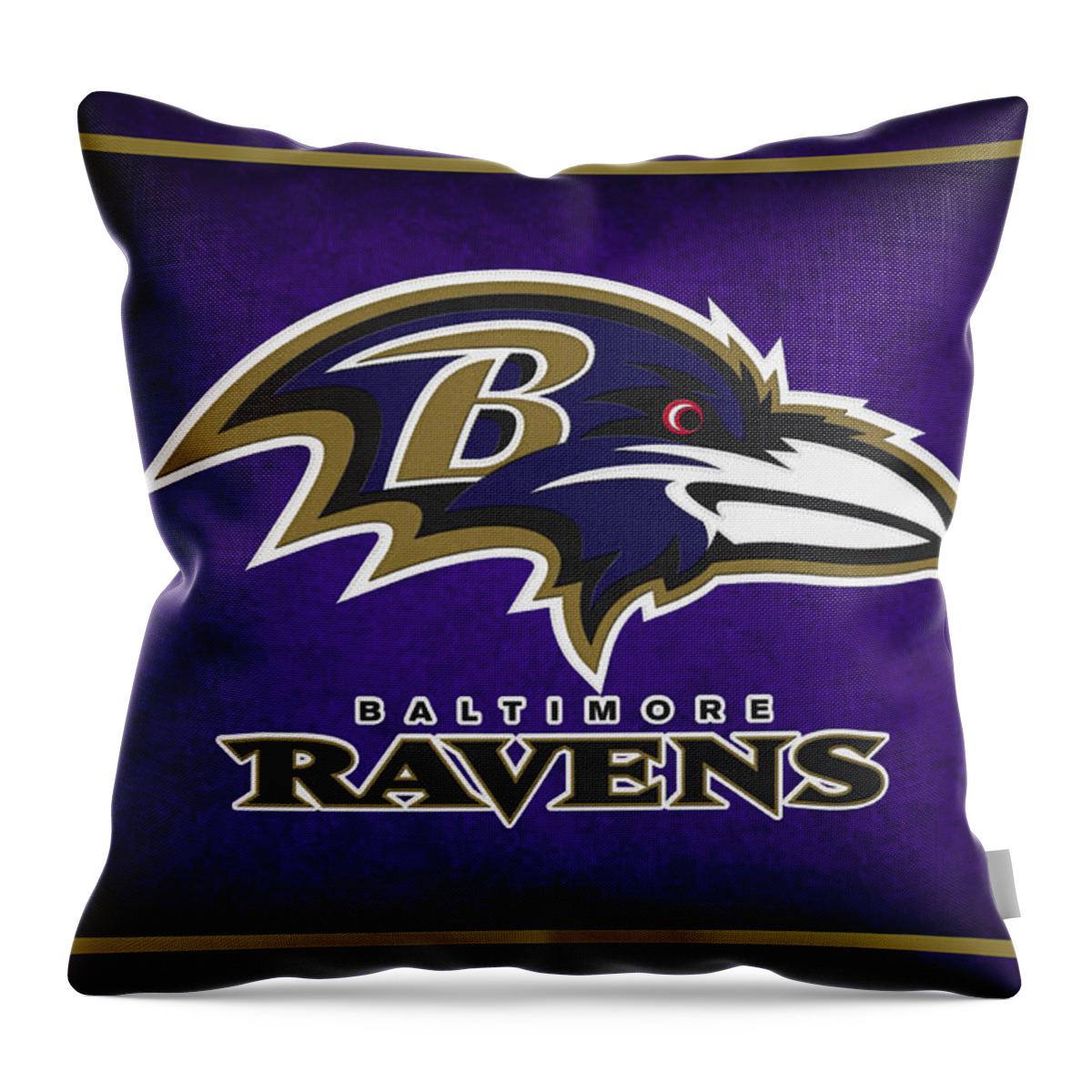 Ravens Throw Pillow featuring the photograph Baltimore Ravens by Joe Hamilton