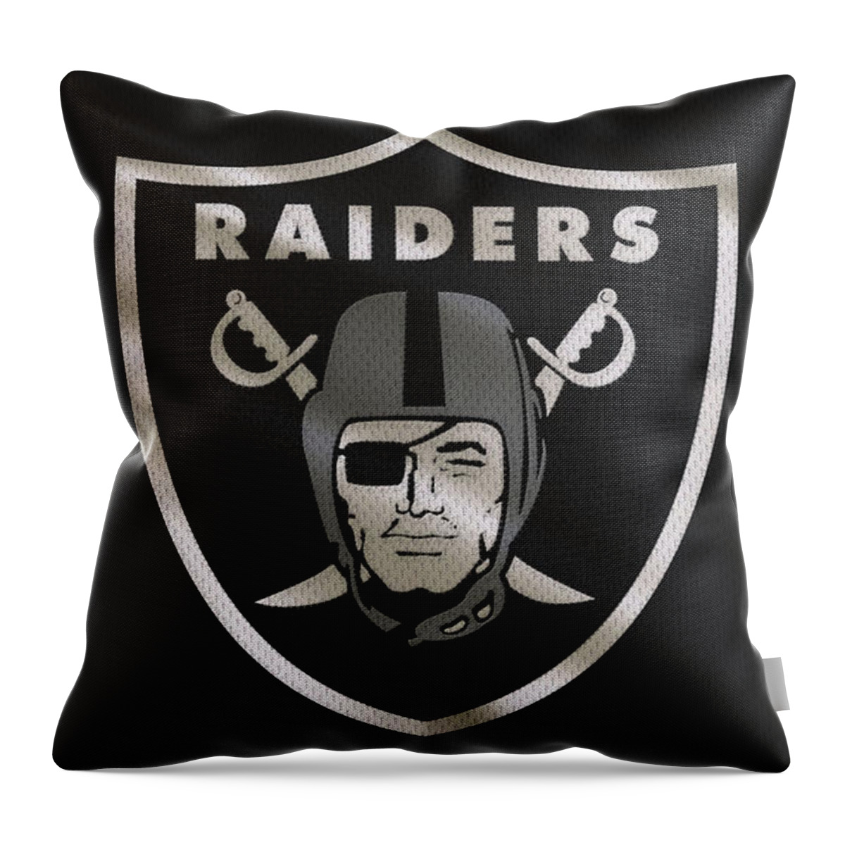 Lids Las Vegas Raiders 18'' x 18'' Cross Arrow Decorative Throw Pillow