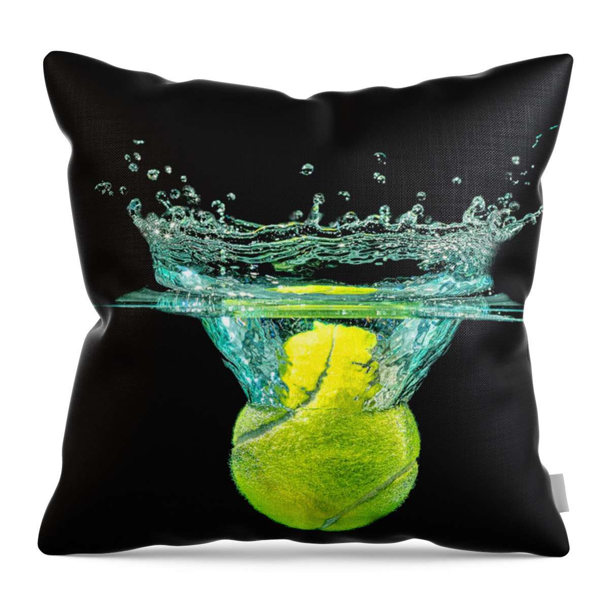 Activity Throw Pillow featuring the photograph Tennis Ball by Peter Lakomy