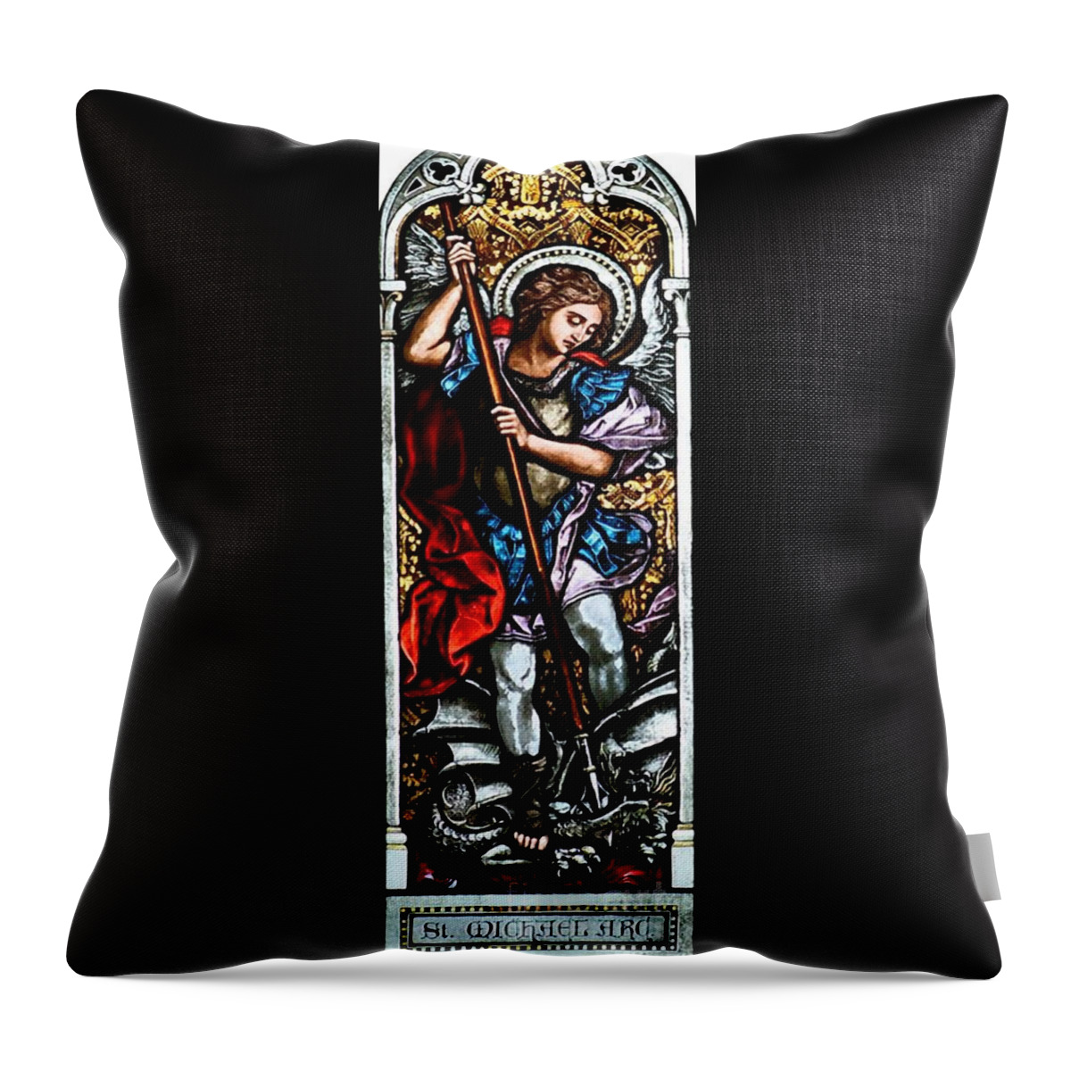 Bas Throw Pillow featuring the photograph Saint Michael by Matteo TOTARO