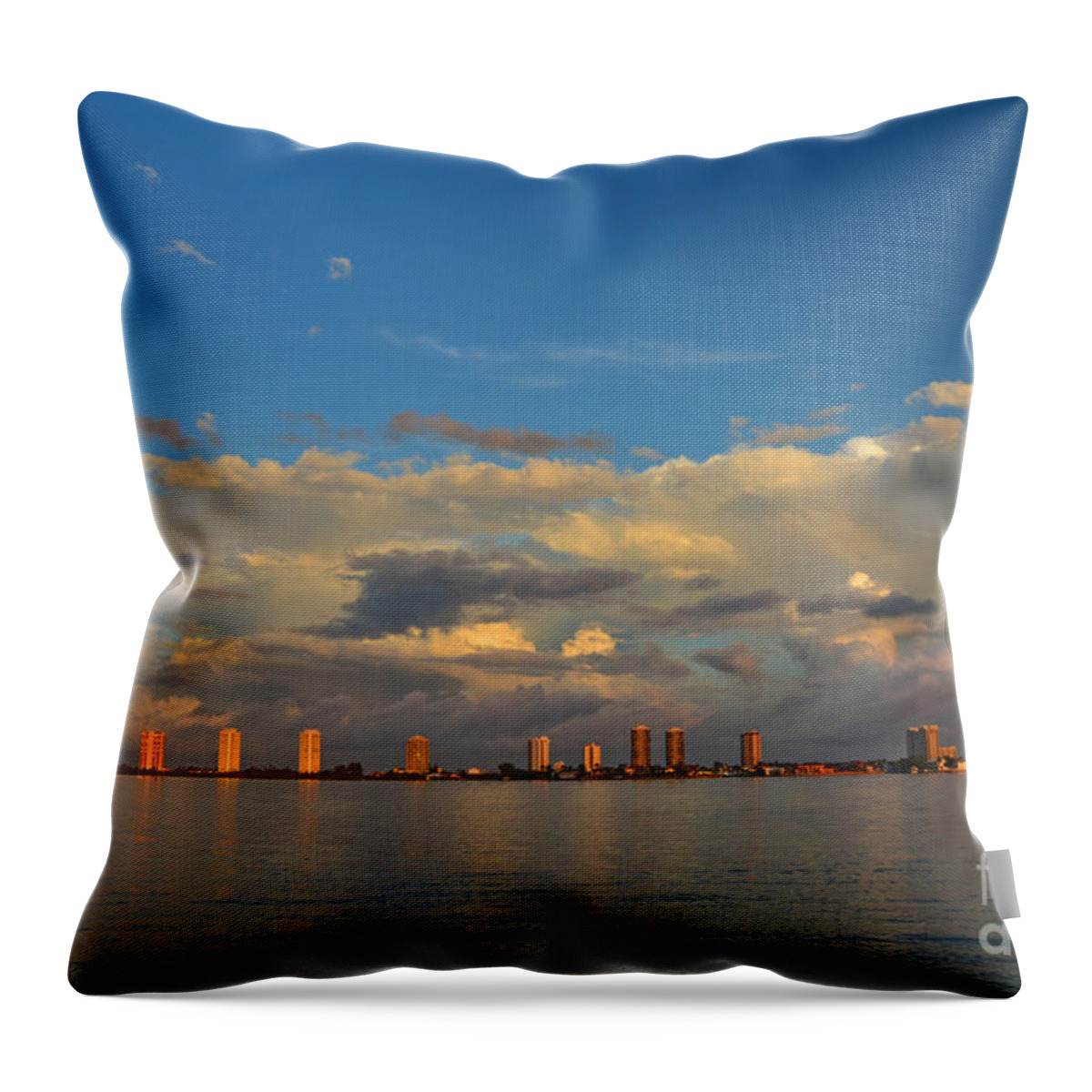  Throw Pillow featuring the photograph 46- Storm Front by Joseph Keane