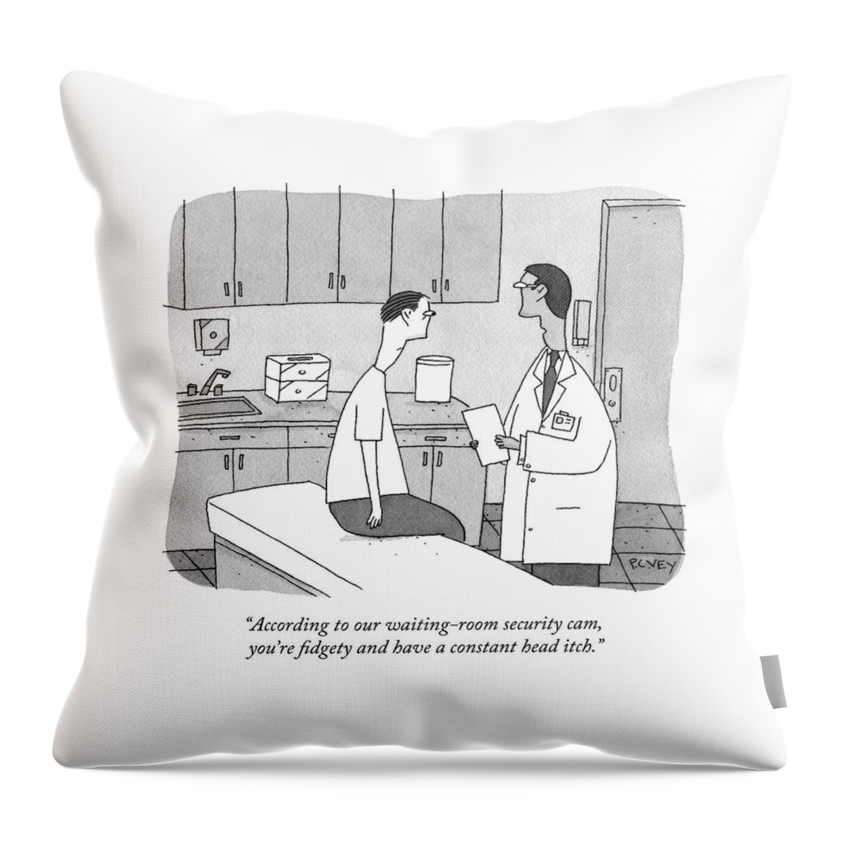 A Doctor Talking To His Patient Throw Pillow