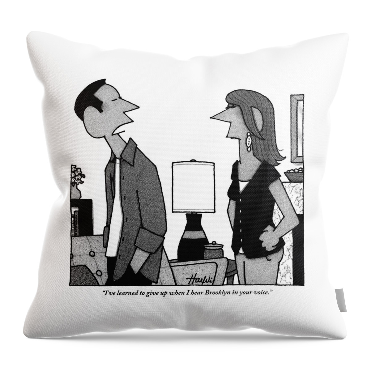 A Husband To His Wife Throw Pillow