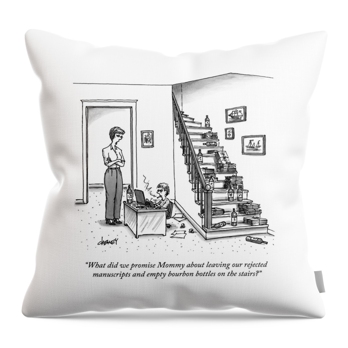 A Mother Speaks To Her Son Throw Pillow