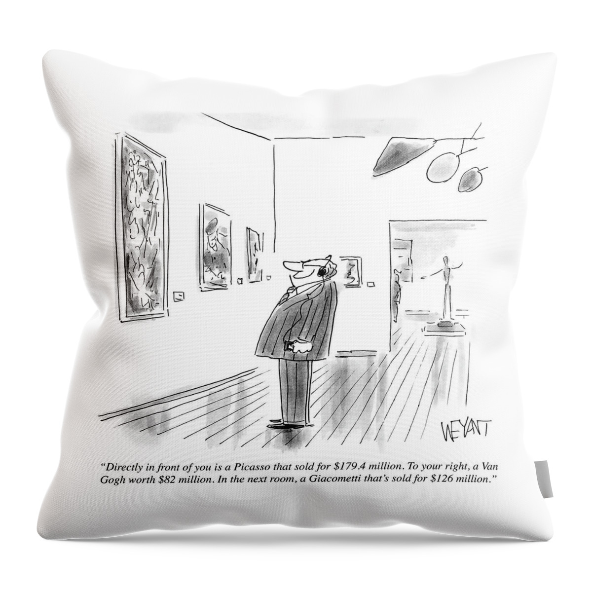 A Picasso That Sold For $179.4 Million Throw Pillow