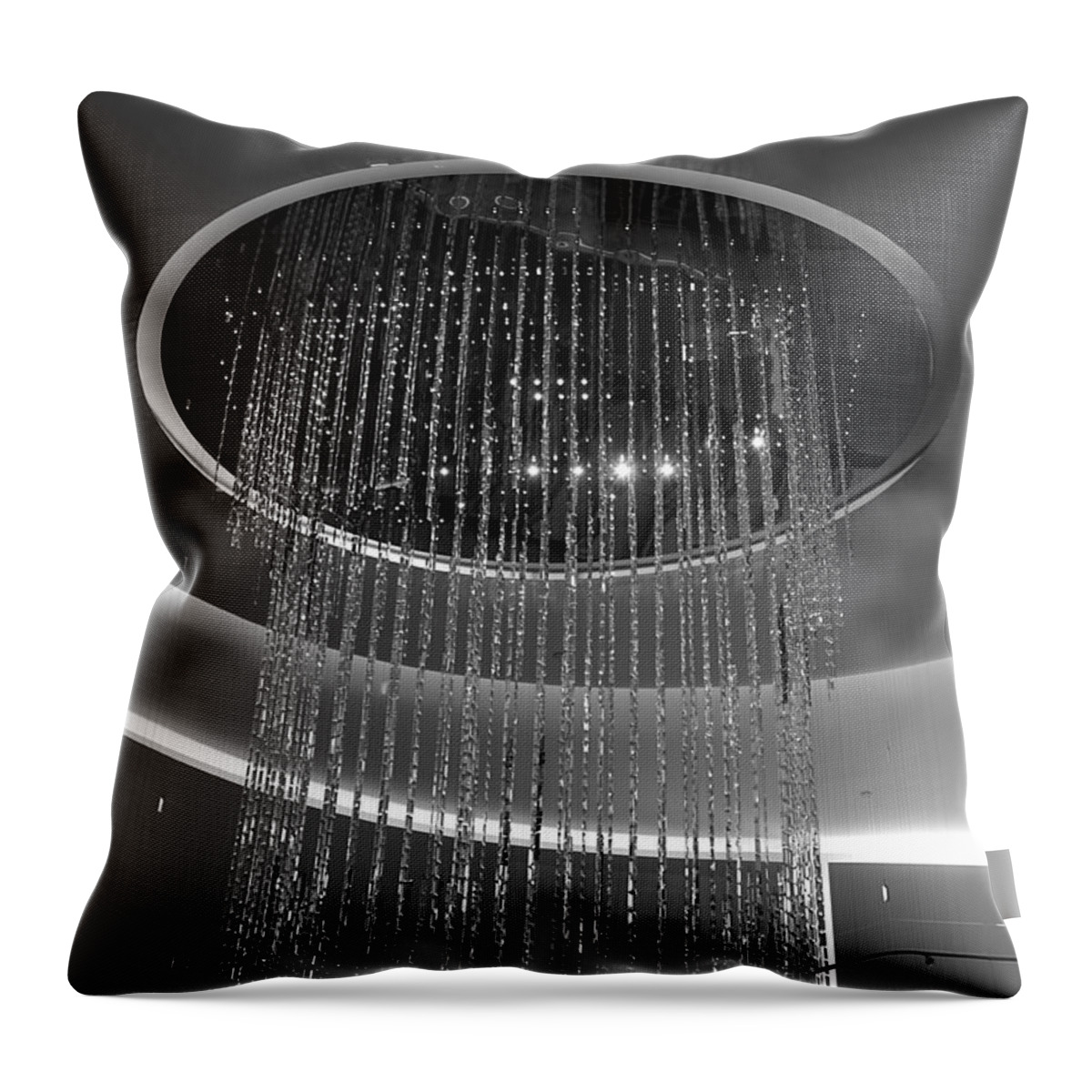 Abstract Throw Pillow featuring the photograph Abstract - Rockerfeller Stairwell 1 by Richard Reeve