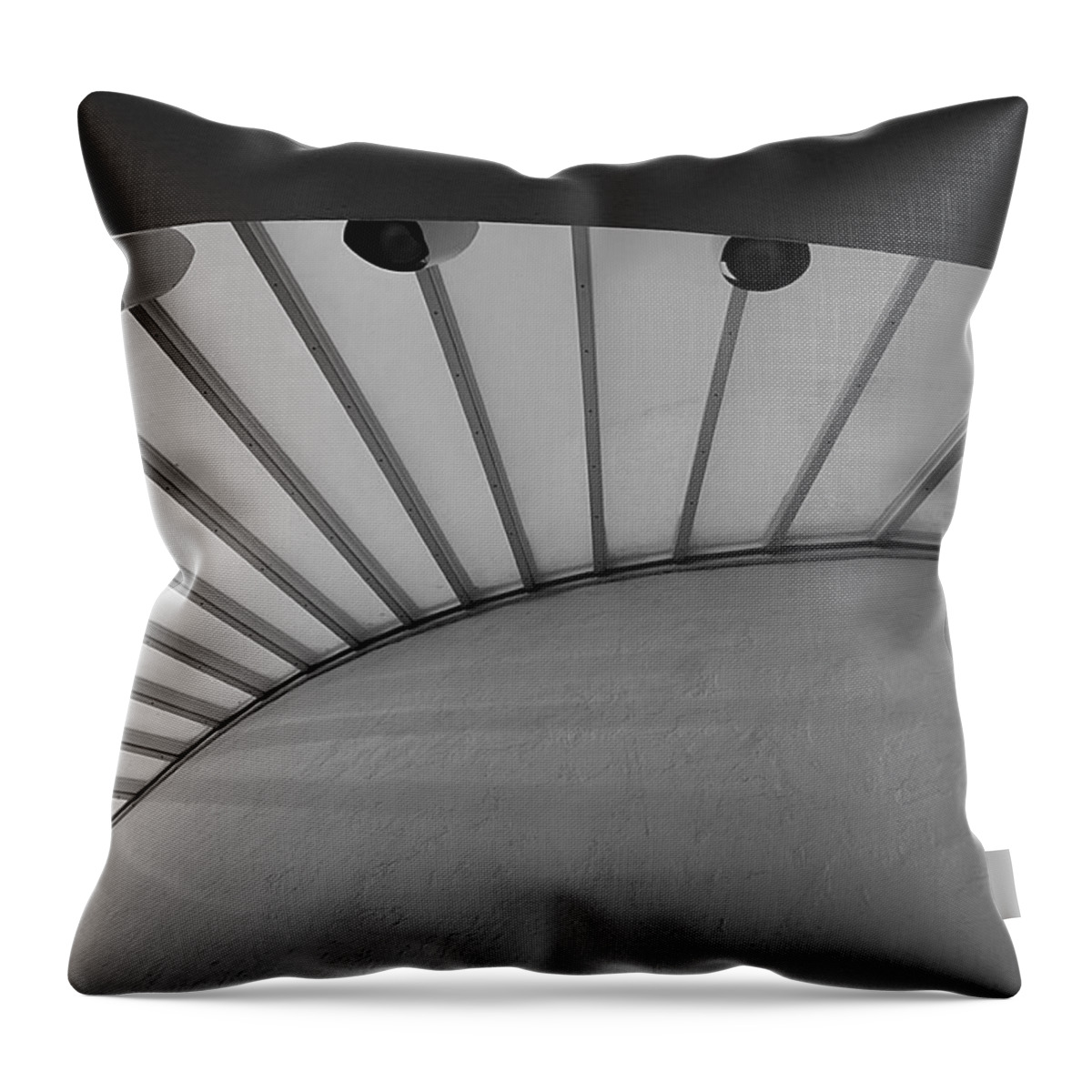 Abstract Throw Pillow featuring the photograph Abstract - Curves and Lines 1 by Richard Reeve