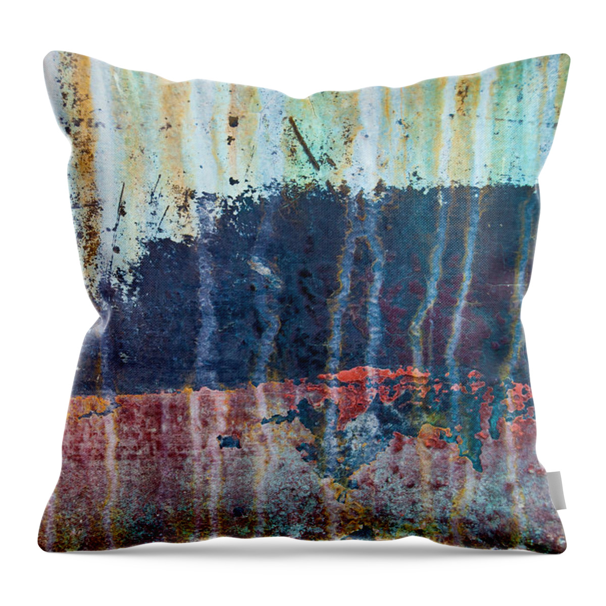 Industrial Throw Pillow featuring the photograph Abstract Landscape by Jani Freimann