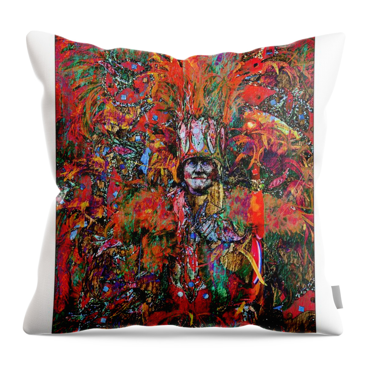 Mummer Throw Pillow featuring the photograph Abstracted Mummer by Alice Gipson