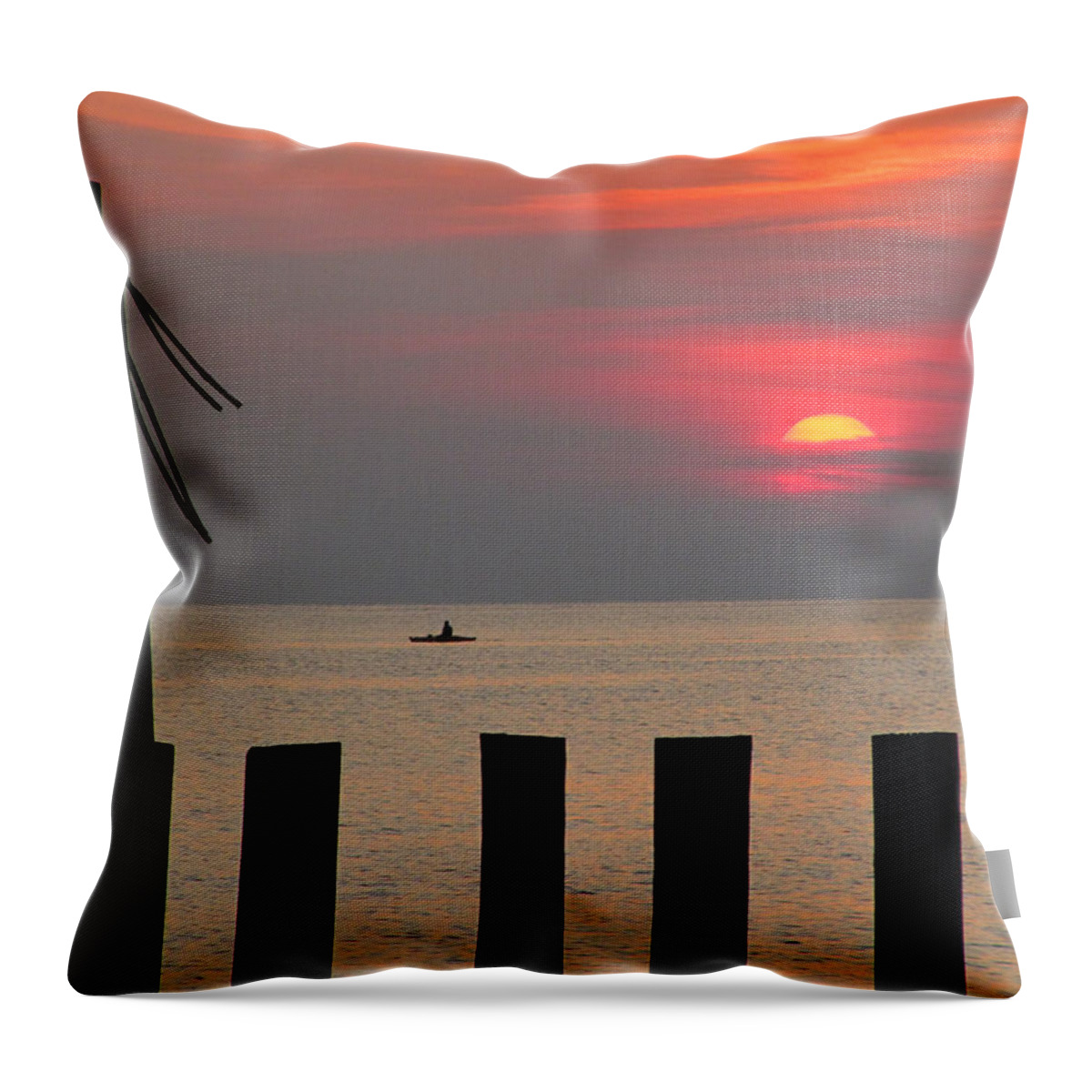 Sunset Throw Pillow featuring the photograph Another Sunset by Richard Reeve