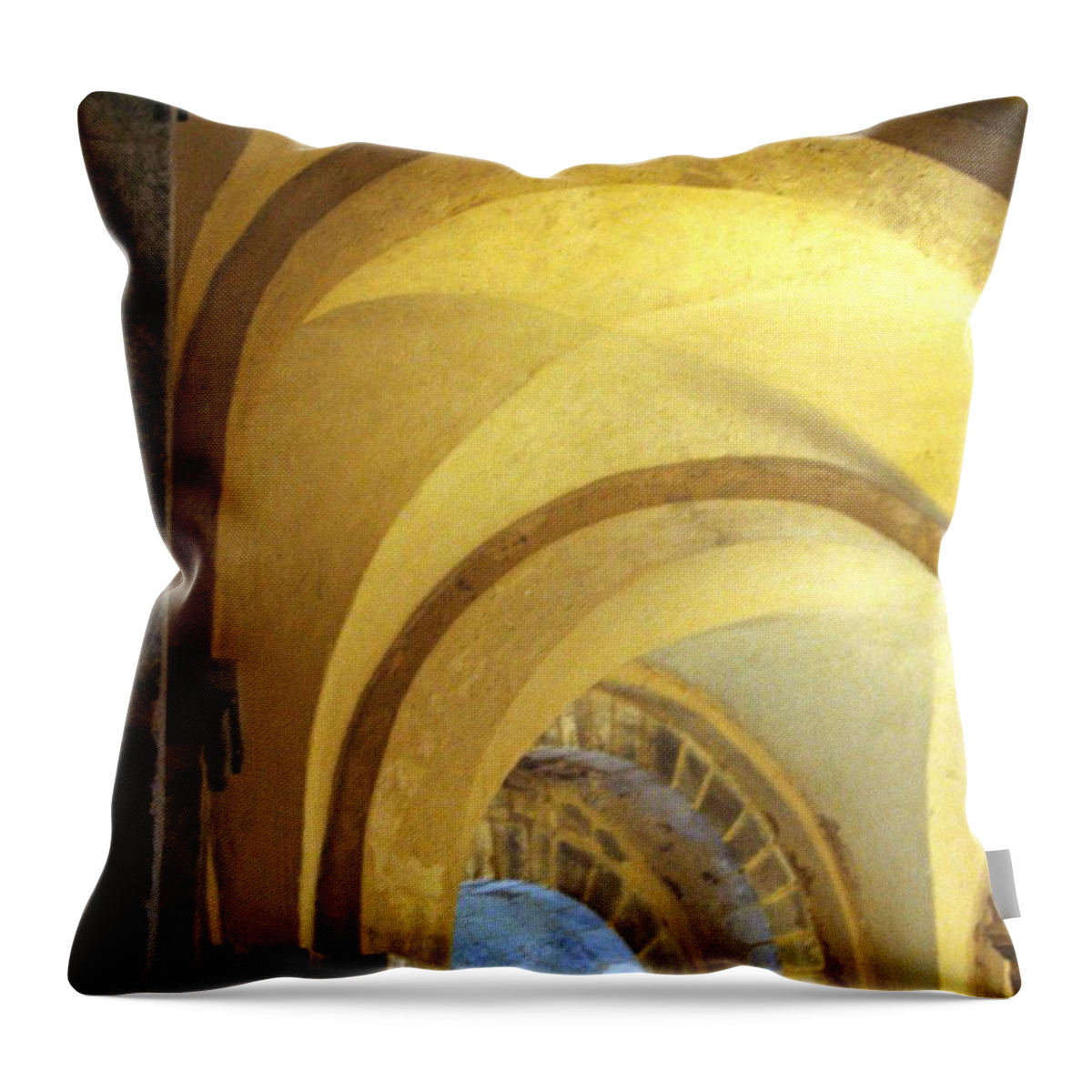 St. John's Chapel Throw Pillow featuring the photograph Arched by Denise Railey
