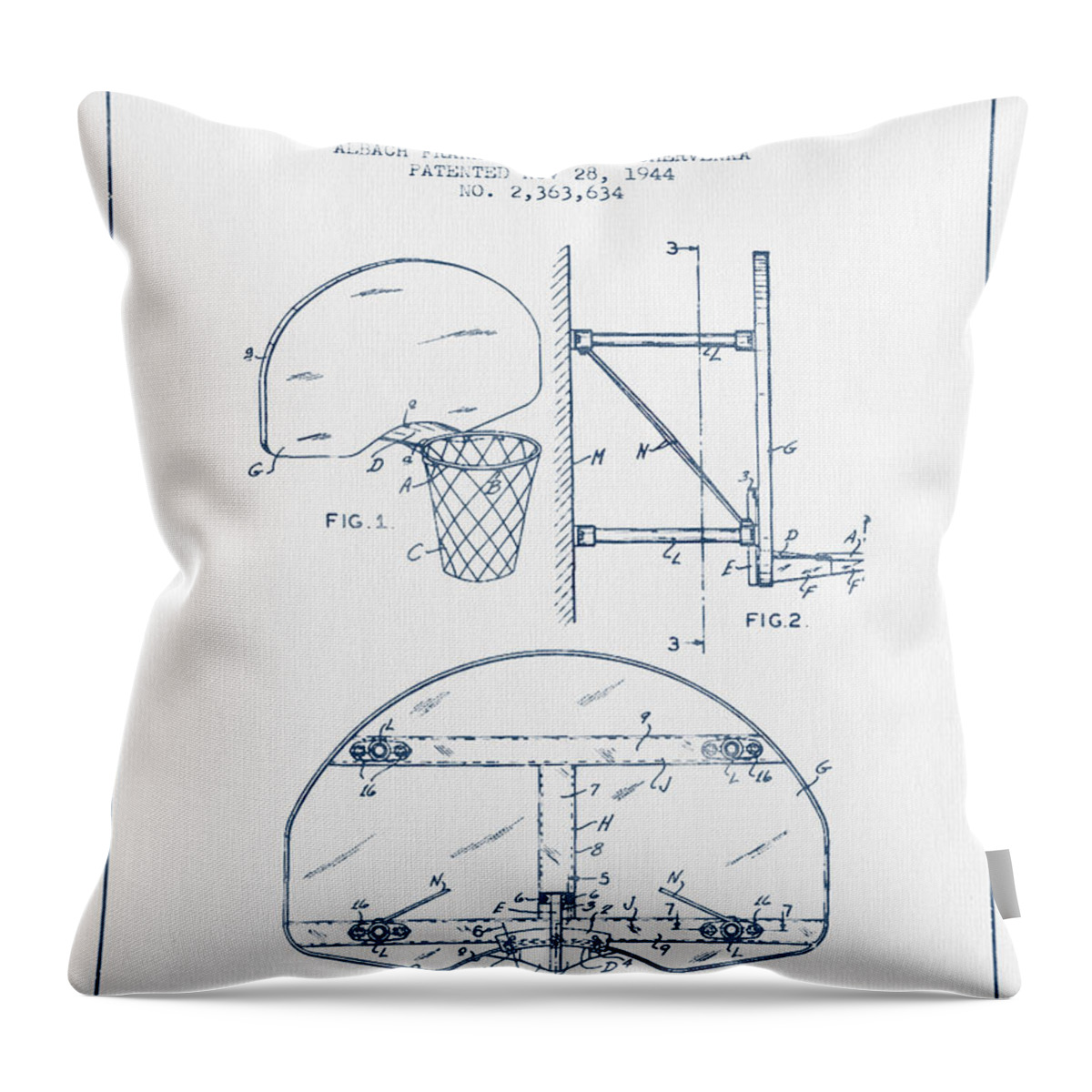 basketball throw pillow