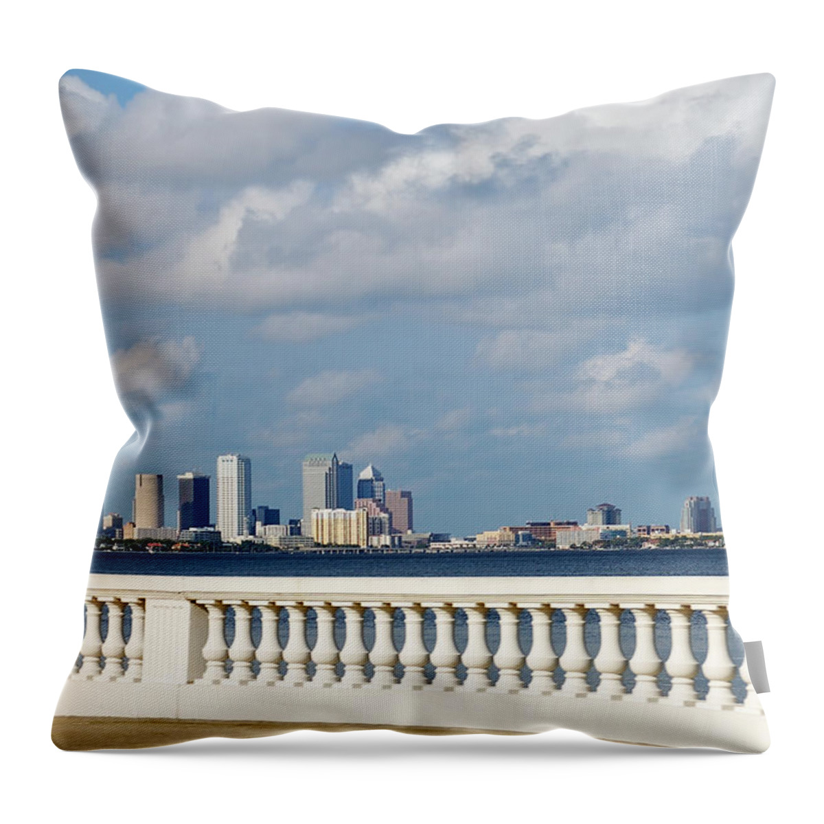City Throw Pillow featuring the photograph Bayshore by Aimee L Maher ALM GALLERY