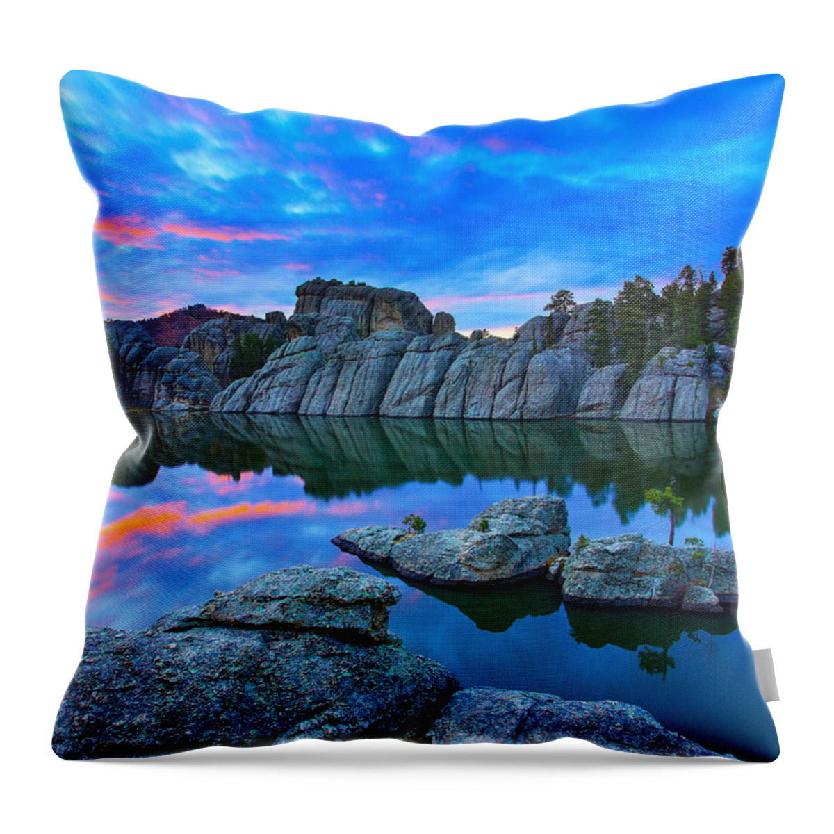 South Dakota Throw Pillow featuring the photograph Beauty After Dark by Kadek Susanto